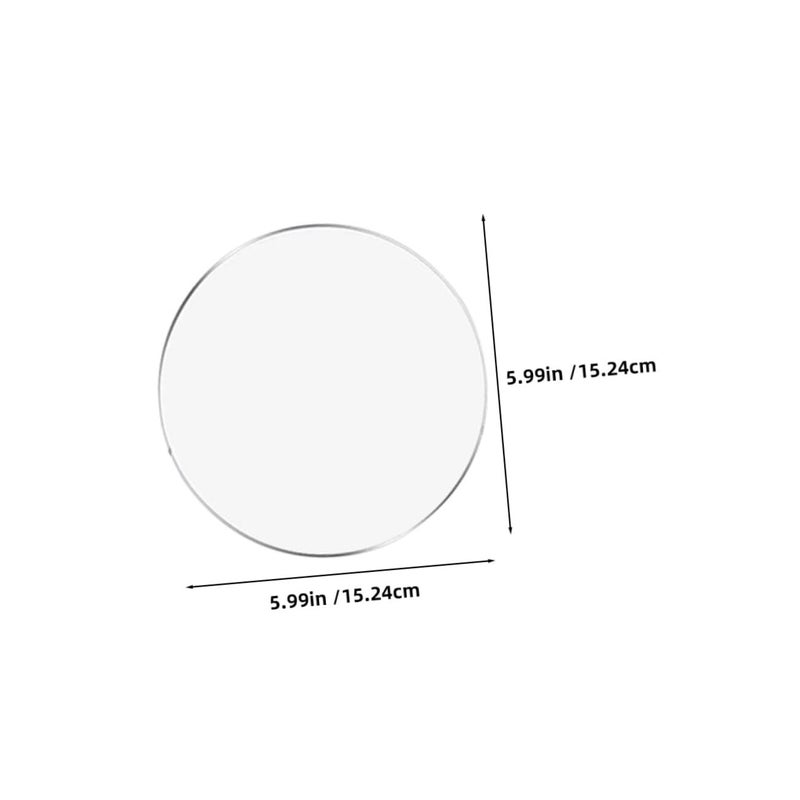 Unomor 30pcs 3 Inch Clear Acrylic Circles for DIY Craft Photo Frames and Party Decorations - Image 2